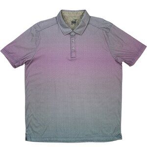 Raffi Mens Shade Polo Collar Shirt XL Purple Golf